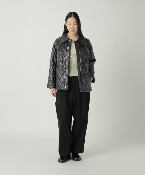 ZUCCa（ズッカ）の「GLOSSY QUILT COAT / S（ブルゾン・レディース・ブラック/カーキ・M size）」の7枚目の写真