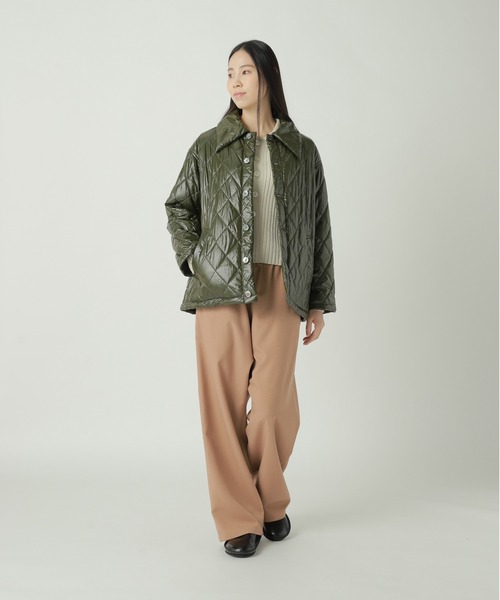 ZUCCa（ズッカ）の「GLOSSY QUILT COAT / S（ブルゾン・レディース・ブラック/カーキ・M size）」の9枚目の写真