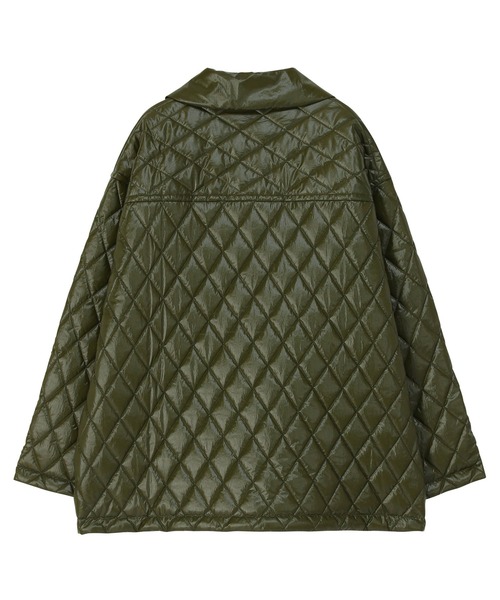 ZUCCa（ズッカ）の「GLOSSY QUILT COAT / S（ブルゾン・レディース・ブラック/カーキ・M size）」の14枚目の写真