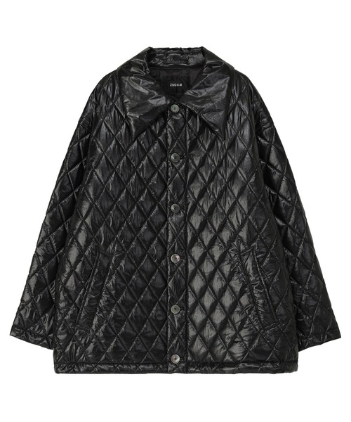 ZUCCa（ズッカ）の「GLOSSY QUILT COAT / S（ブルゾン・レディース・ブラック/カーキ・M size）」の12枚目の写真