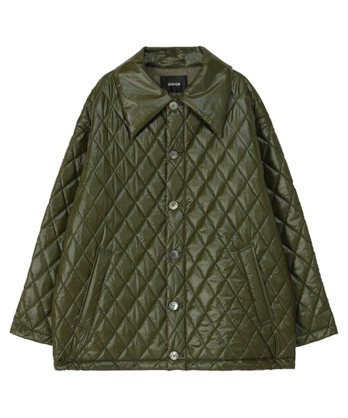 ZUCCa（ズッカ）の「GLOSSY QUILT COAT / S（ブルゾン・レディース・ブラック/カーキ・M size）」の18枚目の写真