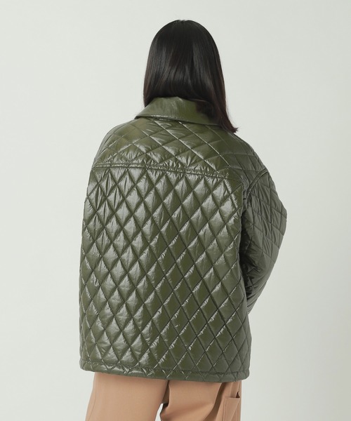ZUCCa（ズッカ）の「GLOSSY QUILT COAT / S（ブルゾン・レディース・ブラック/カーキ・M size）」の13枚目の写真