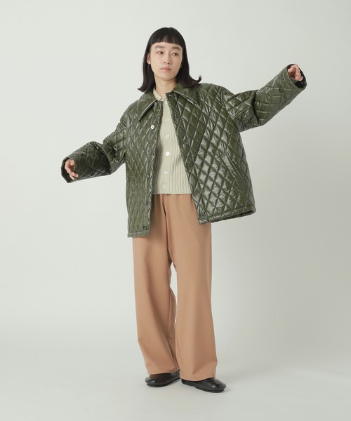 ZUCCa（ズッカ）の「GLOSSY QUILT COAT / S（ブルゾン・レディース・ブラック/カーキ・M size）」の10枚目の写真