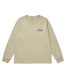 HUMAN N CAT（ヒューマンアンドキャット）の「パウンド3 ピグメントウォッシュ ロングスリーブTシャツ [ベージュ]（Tシャツ/カットソー）」