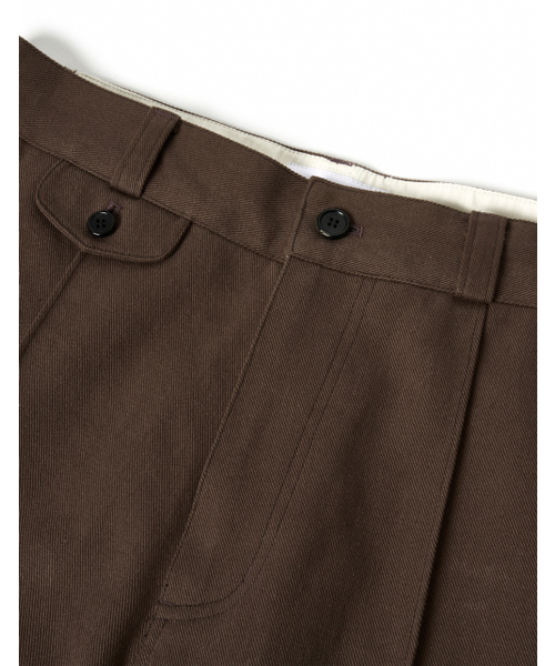 LORES（ロアス）の「Pintuck Chino Pants - Brown（その他パンツ・レディース・その他・LARGE/MEDIUM）」の3枚目の写真