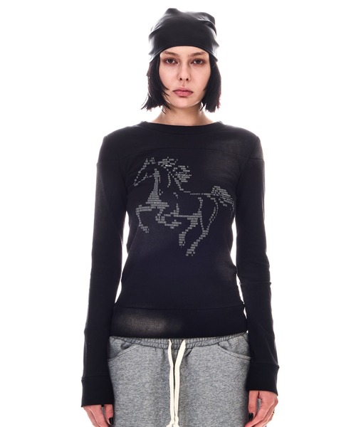 HORSE PRINT USED LIKE TOPS（Tシャツ/カットソー）｜BEEDEN（ビーデン
