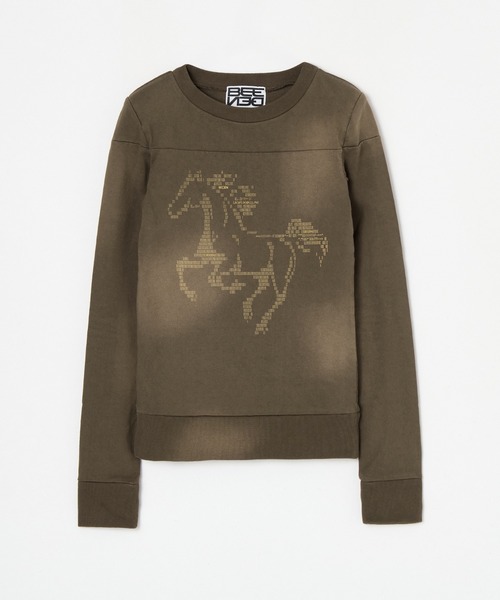 HORSE PRINT USED LIKE TOPS（Tシャツ/カットソー）｜BEEDEN（ビーデン