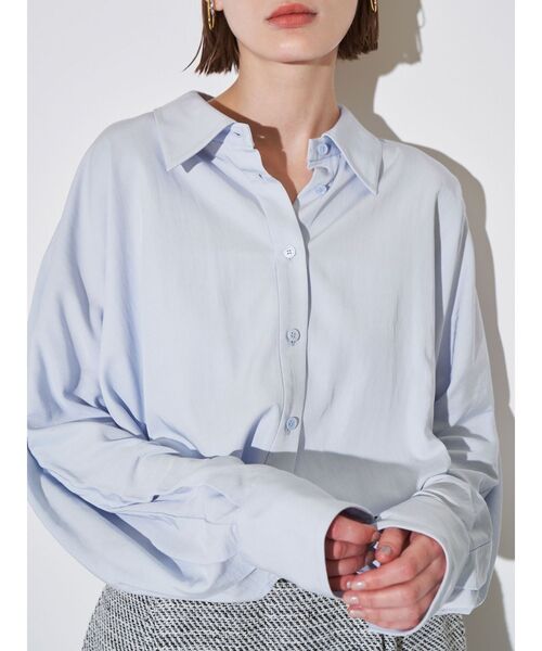 ELENDEEK（エレンディーク）の「ドルマンフィブリルシャツ（シャツ/ブラウス・レディース・オフホワイト/ライトブルー/イエロー・FREE）」の7枚目の写真