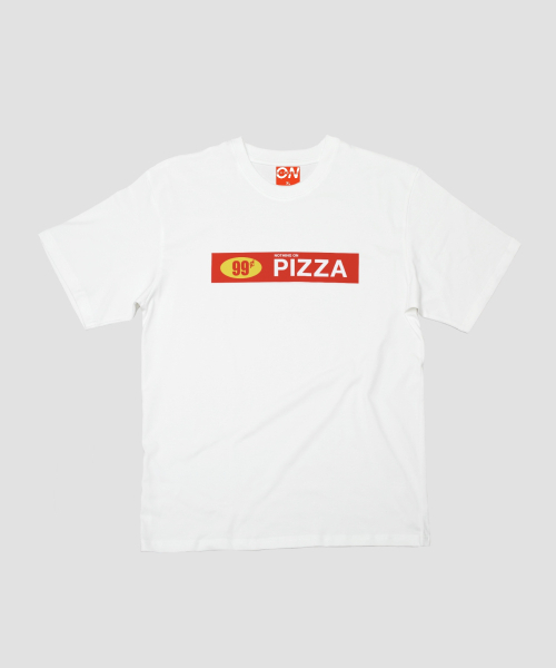 NOTHINGON(ナッシング オン)の「ニューヨーク99セントピザグラフィック半袖Tシャツホワイト(Tシャツ/カットソー・メンズ・その他・LARGE/MEDIUM/SMALL/X-LARGE)」の1枚目の写真