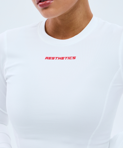 MIHAK(ミハク)の「エステティッククロップロングスリーブ (ホワイト)(Tシャツ/カットソー・レディース・その他・1/2)」の6枚目の写真
