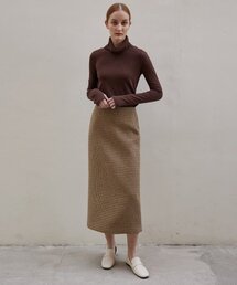 A.RIFF（エイリフ）の「ベーシックバックスリットHラインスカート - チェック（スカート）」