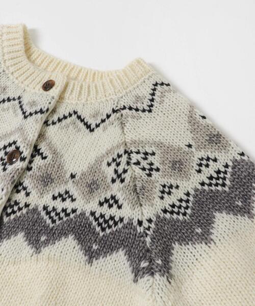 ITEMS URBANRESEARCH（アイテムズ アーバンリサーチ）の「ノルディックボリュームスリーブカーディガン（カーディガン/ボレロ・レディース・グレー/アイボリー・FREE）」の21枚目の写真