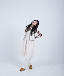 COTTONREBIRTHCLUB（コットンリバースクラブ）の「Cotton Suspender Skirt (Ivory)（サロペット/オーバーオール・レディース）」