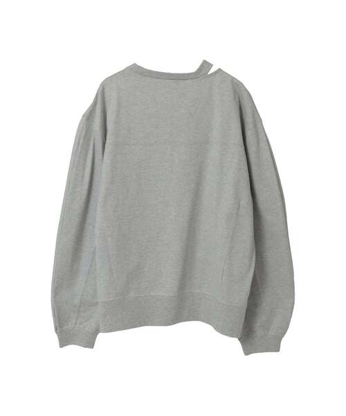 CONVERSE TOKYO(コンバーストウキョウ)の「CUT-OUT NECK TOP(Tシャツ/カットソー・レディース・ブラック/杢グレー/ホワイト・FREE)」の16枚目の写真