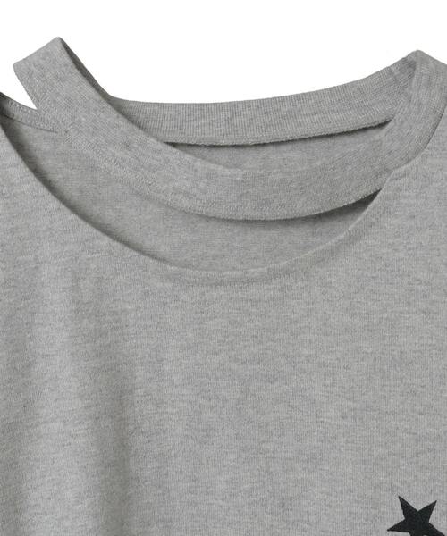 CONVERSE TOKYO(コンバーストウキョウ)の「CUT-OUT NECK TOP(Tシャツ/カットソー・レディース・ブラック/杢グレー/ホワイト・FREE)」の17枚目の写真