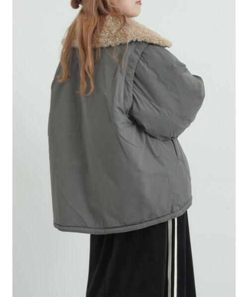 SM2（エスエムツー）の「ボア襟マルチWAYブルゾン（ブルゾン・レディース・キナリ/カーキ/チャコールグレー・F）」の8枚目の写真