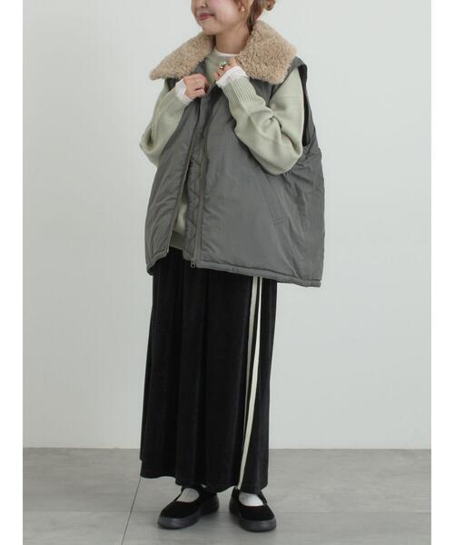 SM2（エスエムツー）の「ボア襟マルチWAYブルゾン（ブルゾン・レディース・キナリ/カーキ/チャコールグレー・F）」の20枚目の写真