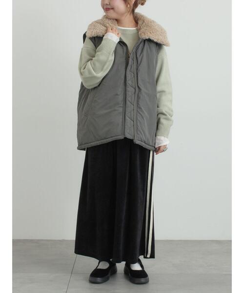 SM2（エスエムツー）の「ボア襟マルチWAYブルゾン（ブルゾン・レディース・キナリ/カーキ/チャコールグレー・F）」の22枚目の写真