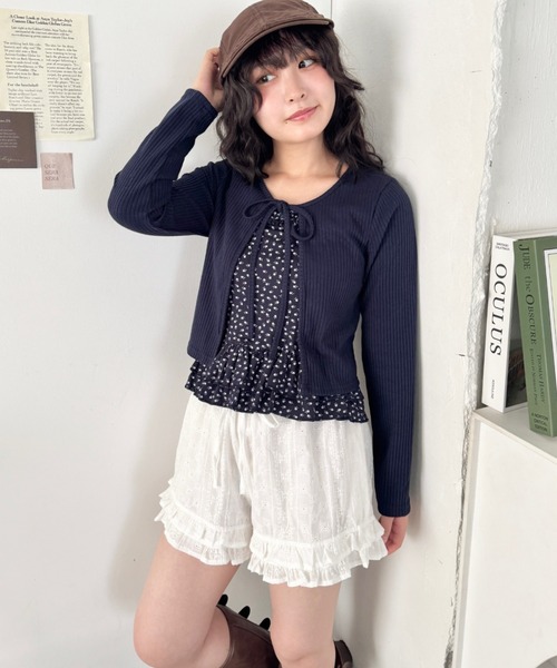 セール】コットンレースフリルショートパンツ（その他パンツ）｜SOLLON