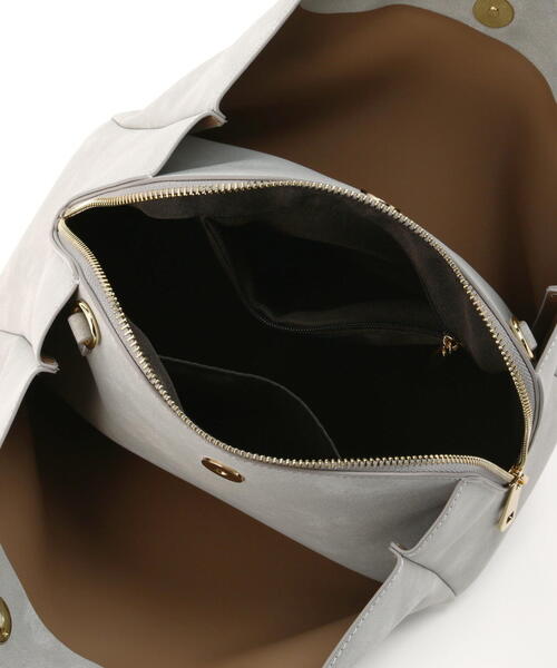 NATURAL BEAUTY BASIC(ナチュラルビューティーベーシック)の「◇ヌベラアイレットトートバッグ(トートバッグ・レディース・ブラック/ベージュ/グレー・フリ-)」の13枚目の写真