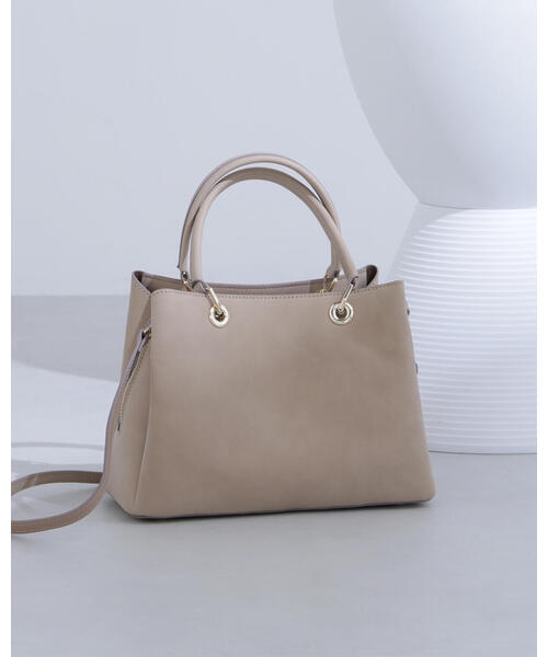 NATURAL BEAUTY BASIC(ナチュラルビューティーベーシック)の「◇ヌベラアイレットトートバッグ(トートバッグ・レディース・ブラック/ベージュ/グレー・フリ-)」の14枚目の写真