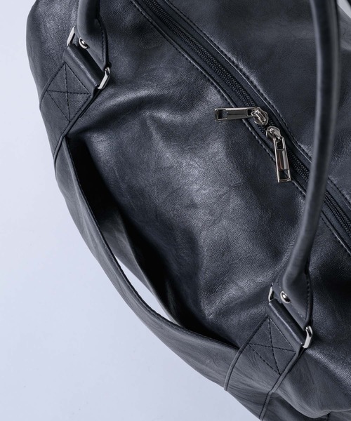 17HR(セブンティーンアワーズ)の「【大容量収納可】ボストンバッグ(ボストンバッグ・レディース・ブラック系その他/ブラウン系その他・FREE)」の5枚目の写真