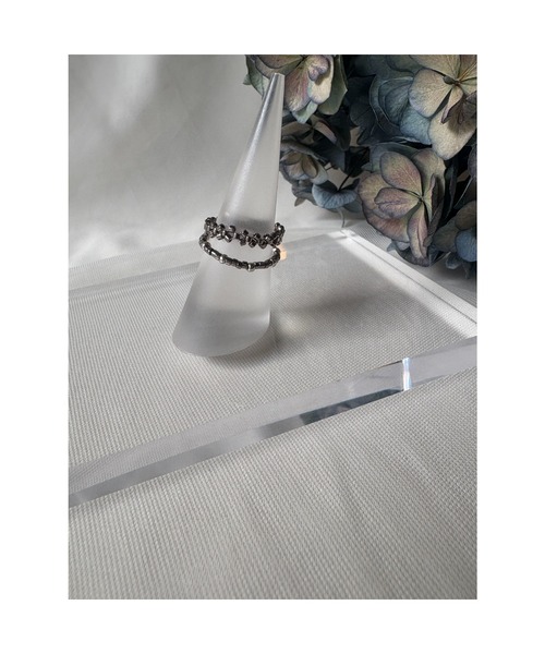 tone（トーン）の「【marumusubi】grid  ring(MA)（リング・レディース・シルバー/ゴールド・FREE）」の3枚目の写真