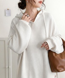 Java（ジャバ）の「《JaVa ジャバコラボ》毎日着たい、今っぽゆるっとシルエット。綿100%オーバーサイズワッフルパーカー（パーカー）」