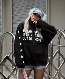 SLOW RECORD HOUSE（スローレコードハウス）の「タイポスタートラックジップアップ_ブラック（ナイロンジャケット）」