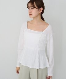 SHENERY | スクエアネックペプラムカットソー(Tシャツ/カットソー)