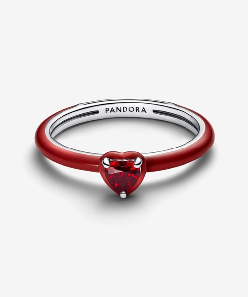 PANDORA(パンドラ)の「レッド チャクラ ハート リング(リング・レディース・シルバー・60/58/56/54/52/50/48/44/46)」の2枚目の写真