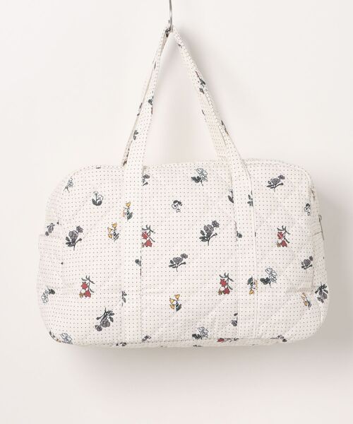 TONE SELECT GOODS(トーンセレクトグッズ)の「Liaa/大容量 花柄 さくらんぼ柄 ボストンバッグ A18737(ボストンバッグ・レディース・ホワイト/ピンク・FREE)」の6枚目の写真
