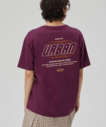 [URBAN LETTERING] CREW NECK TEE_WINE