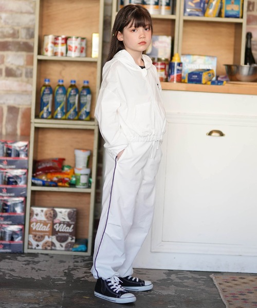 ROXY(ロキシー)の「ROXY/ロキシー ROXY キッズ フードラッシュガード 別注 MINI SALTY SQUAD HOODIE TLY261652M(その他アウター・キッズ・オレンジ/ホワイト・150cm/140cm/130cm)」の5枚目の写真