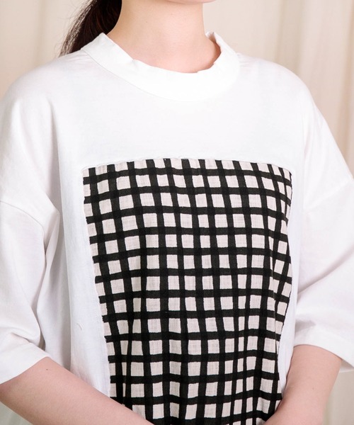 PRIT 5分袖フレームTシャツ prit（プリット） 5分袖フレームTシャツ P91638 : MIDLAND SHIP - 通販