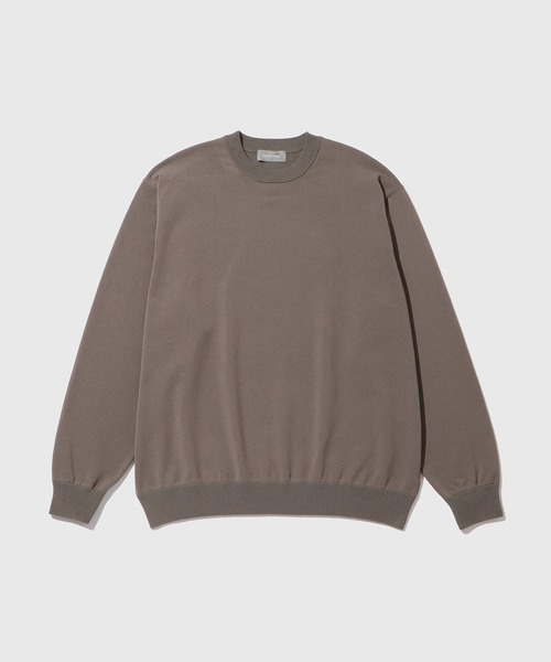 ADAM ET ROPE'（アダムエロペ）の「強撚プレーティングニットプルオーバー（ニット/セーター・メンズ・ブラック/チャコールグレー/ネイビー/グリーン・L/M）」の3枚目の写真