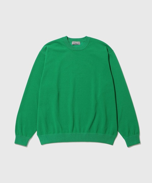 ADAM ET ROPE'（アダムエロペ）の「強撚プレーティングニットプルオーバー（ニット/セーター・メンズ・ブラック/チャコールグレー/ネイビー/グリーン・L/M）」の4枚目の写真