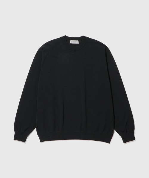 ADAM ET ROPE'（アダムエロペ）の「強撚プレーティングニットプルオーバー（ニット/セーター・メンズ・ブラック/チャコールグレー/ネイビー/グリーン・L/M）」の2枚目の写真