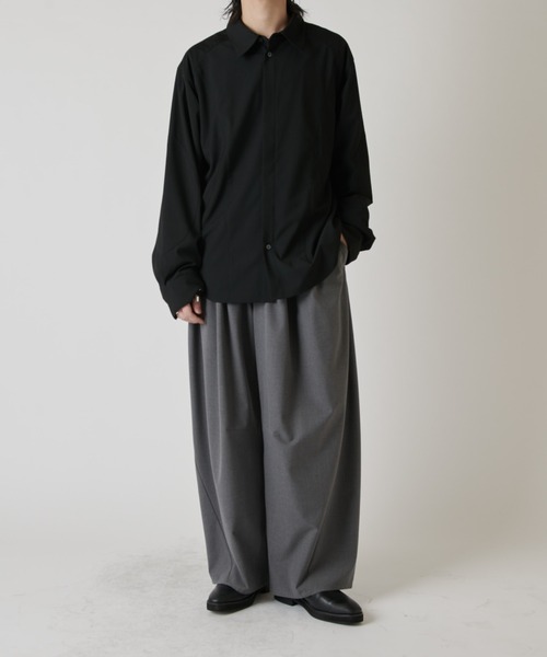 Lui's(ルイス)の「パターン切替デザインシャツ(シャツ/ブラウス・メンズ・グレー/ブラック・M/S)」の8枚目の写真