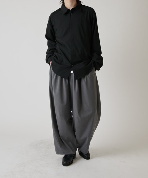 Lui's(ルイス)の「パターン切替デザインシャツ(シャツ/ブラウス・メンズ・グレー/ブラック・M/S)」の9枚目の写真