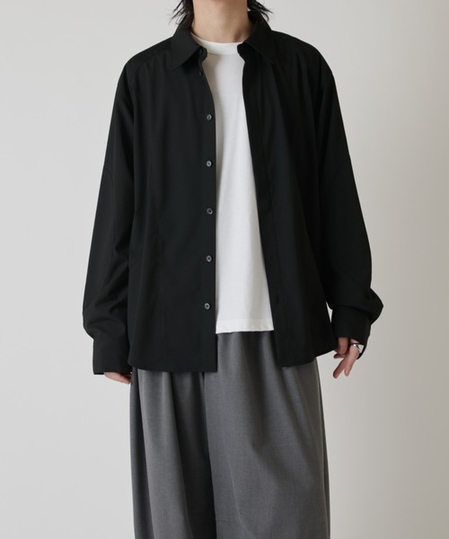 Lui's(ルイス)の「パターン切替デザインシャツ(シャツ/ブラウス・メンズ・グレー/ブラック・M/S)」の3枚目の写真