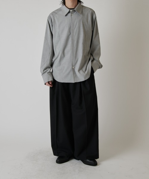 Lui's(ルイス)の「パターン切替デザインシャツ(シャツ/ブラウス・メンズ・グレー/ブラック・M/S)」の15枚目の写真