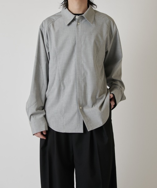 Lui's(ルイス)の「パターン切替デザインシャツ(シャツ/ブラウス・メンズ・グレー/ブラック・M/S)」の10枚目の写真