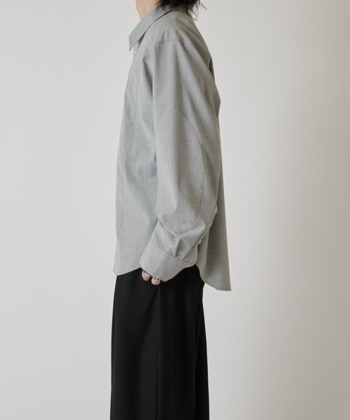 Lui's(ルイス)の「パターン切替デザインシャツ(シャツ/ブラウス・メンズ・グレー/ブラック・M/S)」の12枚目の写真