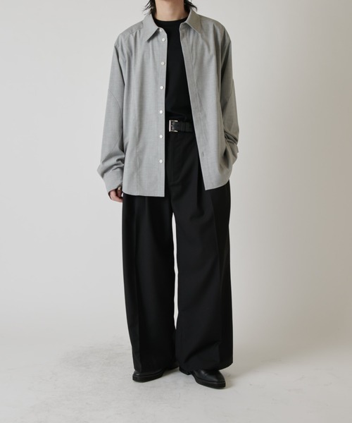 Lui's(ルイス)の「パターン切替デザインシャツ(シャツ/ブラウス・メンズ・グレー/ブラック・M/S)」の14枚目の写真
