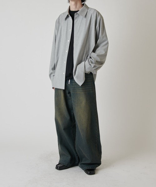 Lui's(ルイス)の「パターン切替デザインシャツ(シャツ/ブラウス・メンズ・グレー/ブラック・M/S)」の18枚目の写真