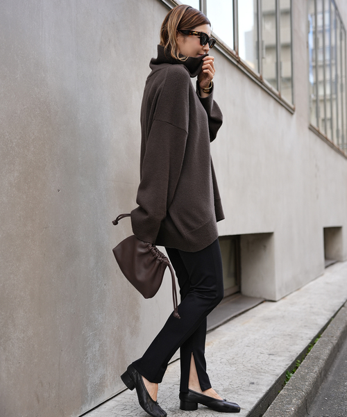 Deuxieme Classe(ドゥーズィエムクラス)の「追加 Warm Zip レギンス パンツ(その他パンツ・レディース・グレー/ブラック・36/38)」の8枚目の写真