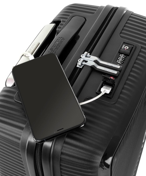 AMERICAN TOURISTER(アメリカンツーリスター)の「アメリカンツーリスター CURIO スピナー55/20 T フロントオープン ブラック(スーツケース/キャリーバッグ・メンズ・ブラック・S)」の10枚目の写真