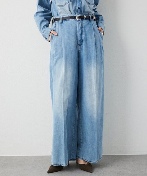 Whim Gazette（ウィムガゼット）の「ライトオンスデニムパンツ（デニムパンツ・レディース・インディゴブルー・36/38）」の12枚目の写真