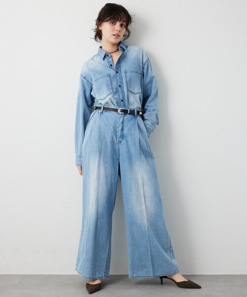 Whim Gazette（ウィムガゼット）の「ライトオンスデニムパンツ（デニムパンツ・レディース・インディゴブルー・36/38）」の10枚目の写真